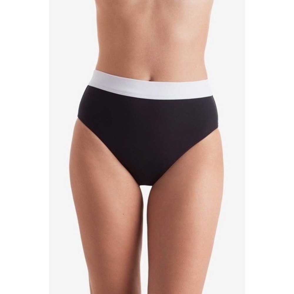 NWT Mimi Flamingo Women's Brooke Two-Tone High-Waisted Bottoms sz 4 $69